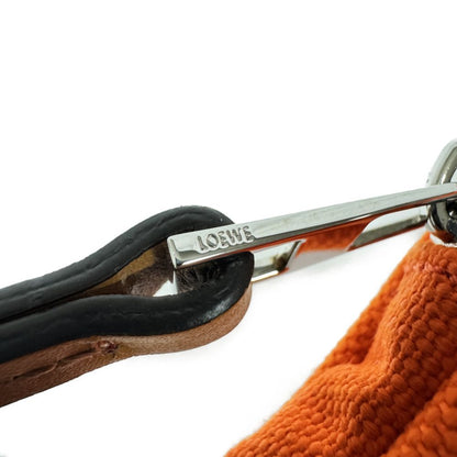 Loewe Shoulder Bag 101.50.V41 Polyester Orange Cotton Neck Strap Pouch Unused Logo I Nature Phone