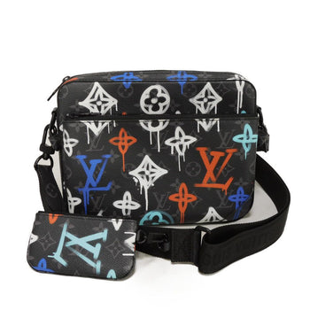 Louis Vuitton Shoulder Bag M21396 Monogram Eclipse Canvas Noir Monogram Eclipse Graffiti Trio