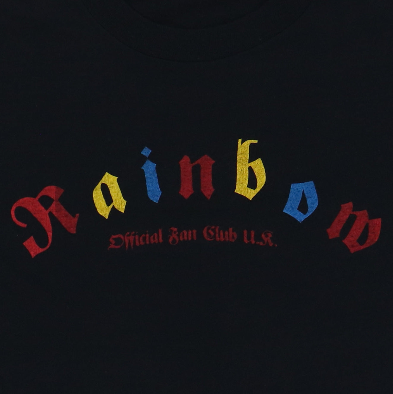 1970S Ritchie Blackmore'S Rainbow Fan Club Uk Shirt