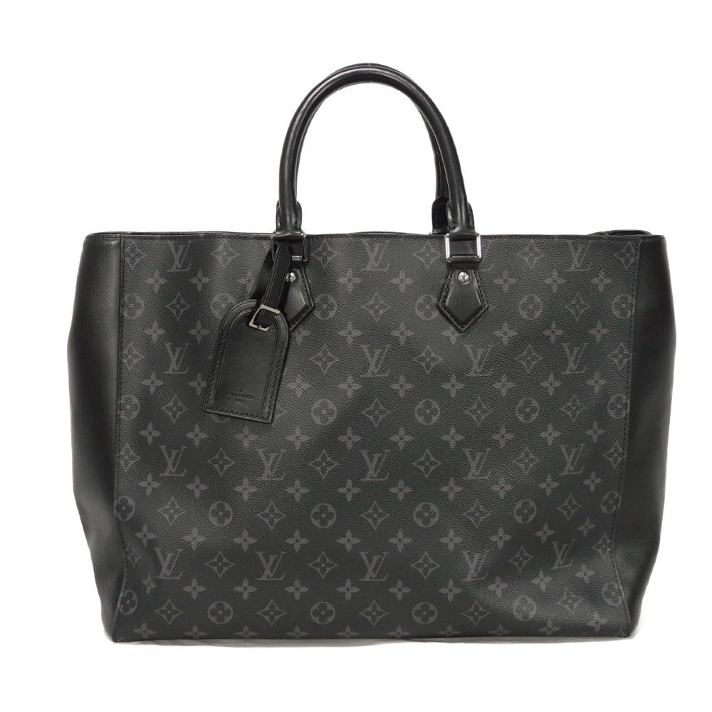 Louis Vuitton Tote Bag M44733 Monogram Eclipse Canvas X Cowhide Leather Noir Monogram Eclipse Gran