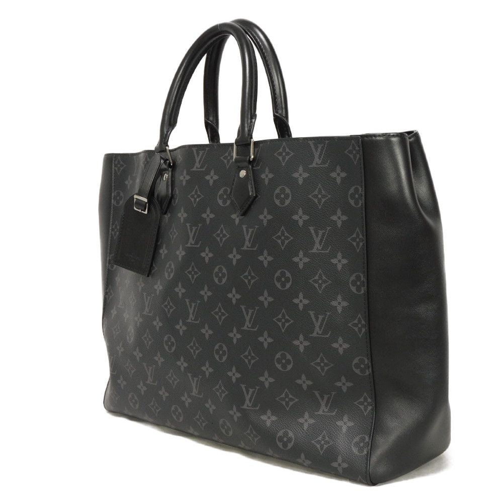 Louis Vuitton Tote Bag M44733 Monogram Eclipse Canvas X Cowhide Leather Noir Monogram Eclipse Gran