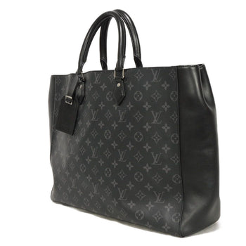 Louis Vuitton Tote Bag M44733 Monogram Eclipse Canvas X Cowhide Leather Noir Monogram Eclipse Gran