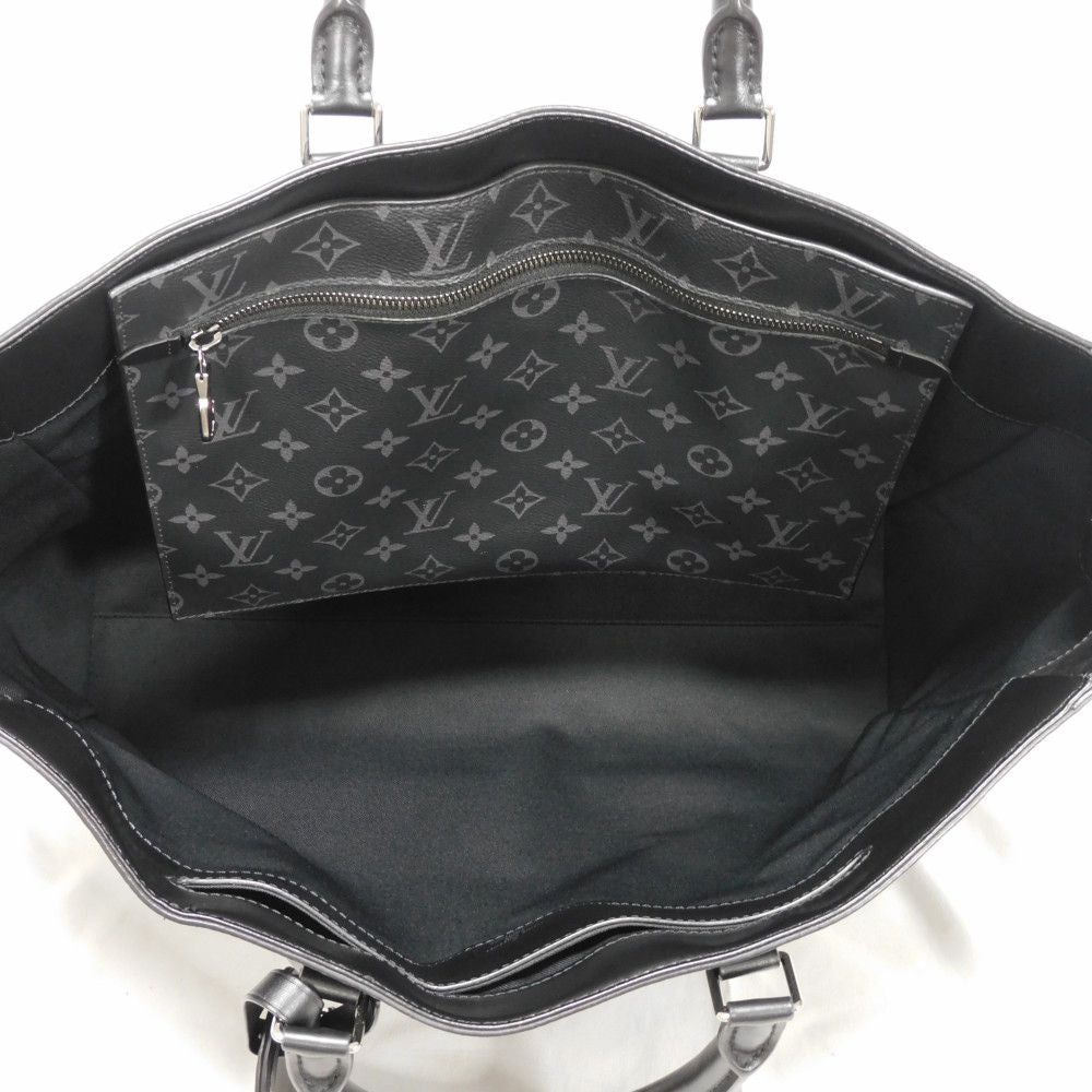 Louis Vuitton Tote Bag M44733 Monogram Eclipse Canvas X Cowhide Leather Noir Monogram Eclipse Gran