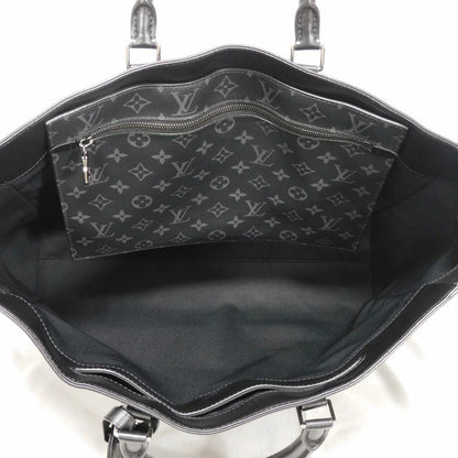Louis Vuitton Tote Bag M44733 Monogram Eclipse Canvas X Cowhide Leather Noir Monogram Eclipse Gran