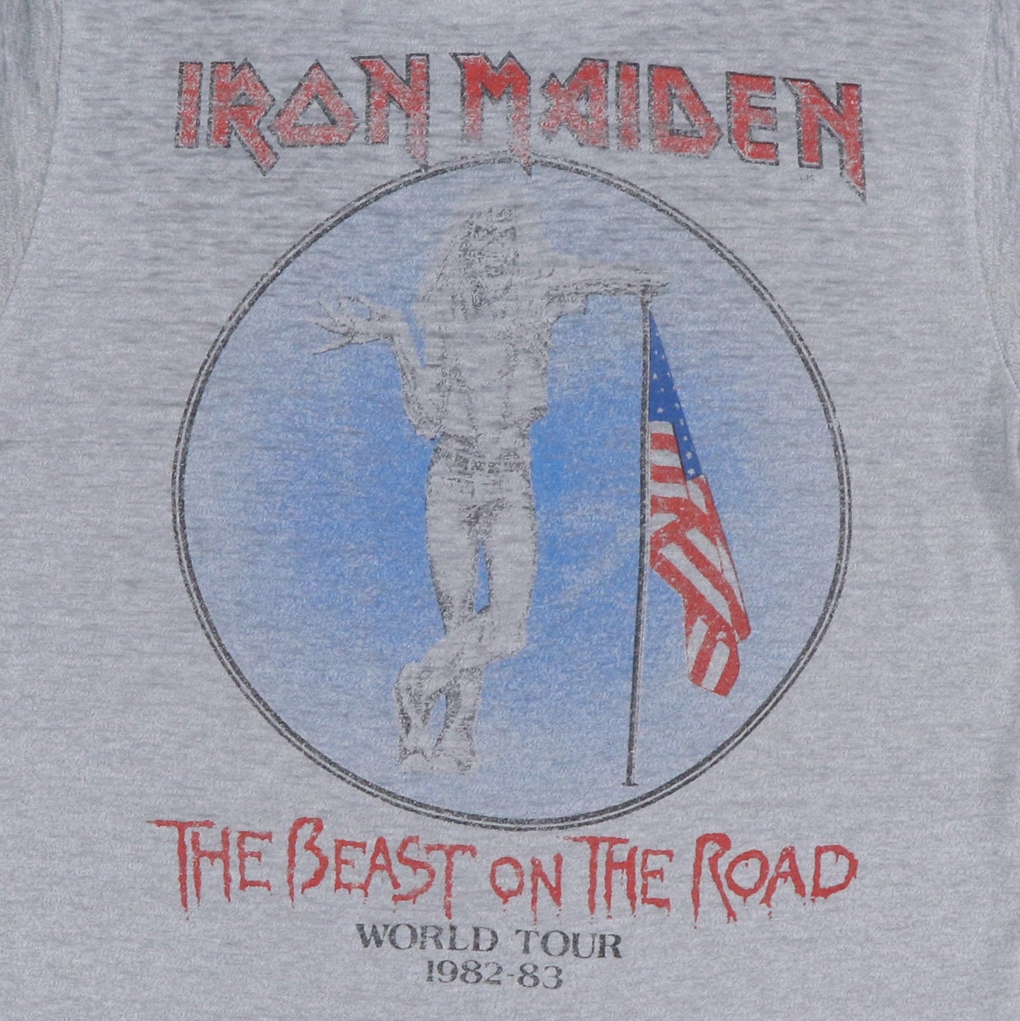 1982 Iron Maiden Beast On The Road Tour Shirt