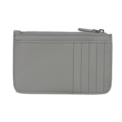 Balenciaga Coin Case 810902 2Abgg 1181 Smooth Scarf Skin Gray Current Unused New Logo Foil Stamping