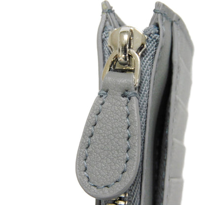 Balenciaga Coin Case 810902 2Abgg 1181 Smooth Scarf Skin Gray Current Unused New Logo Foil Stamping