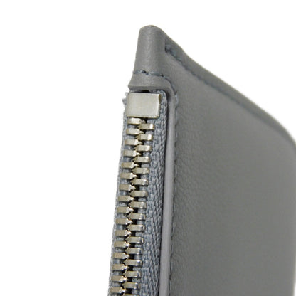 Balenciaga Coin Case 810902 2Abgg 1181 Smooth Scarf Skin Gray Current Unused New Logo Foil Stamping
