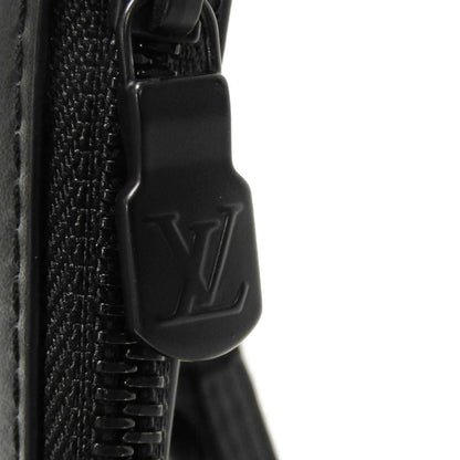 Louis Vuitton Clutch Bag M81570 Shadow Leather (Monogram Embossing) Noir Current Lv Logo Black