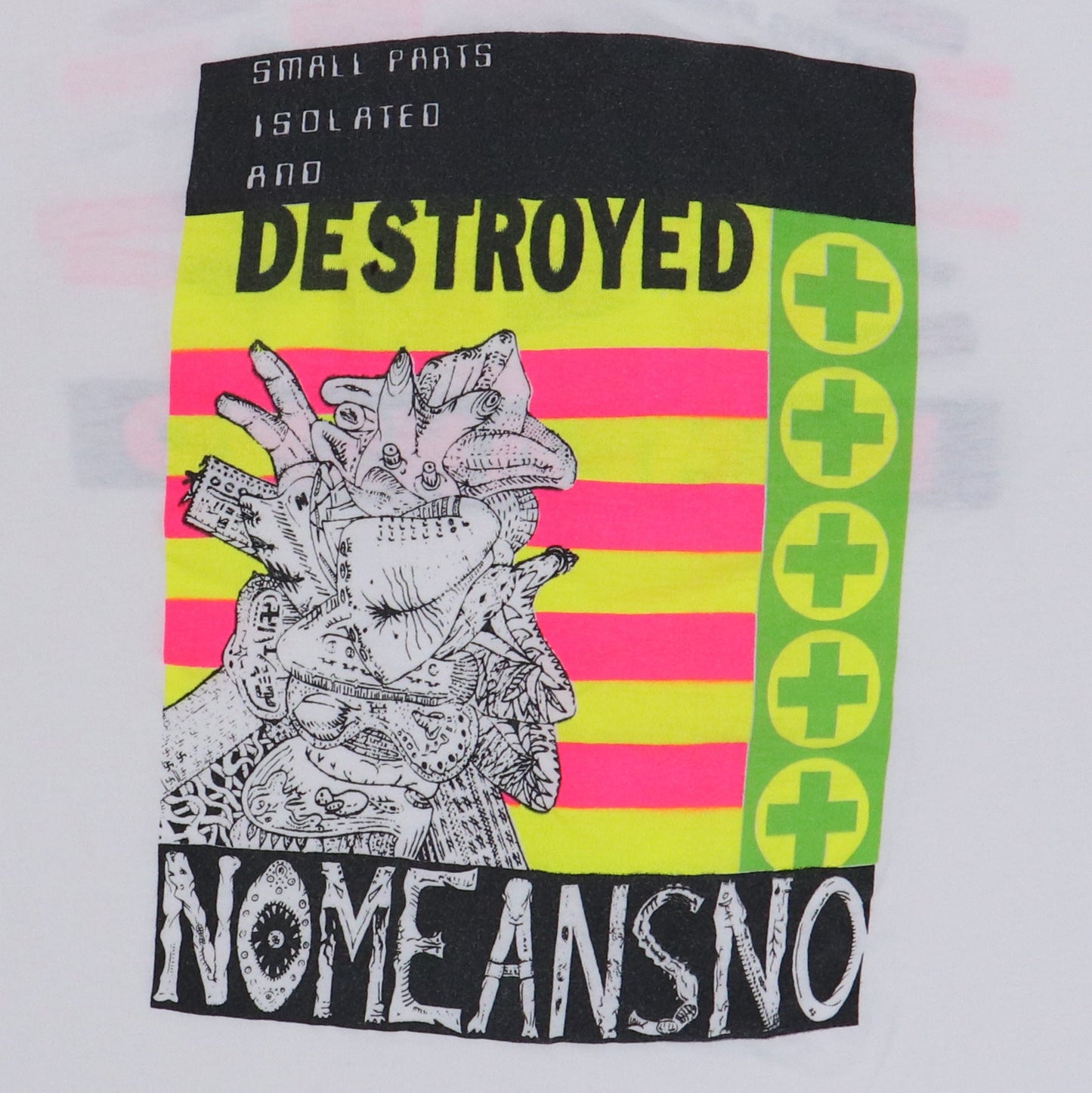 1988 Nomeansno Small Parts Isolated And Destroyed Shirt