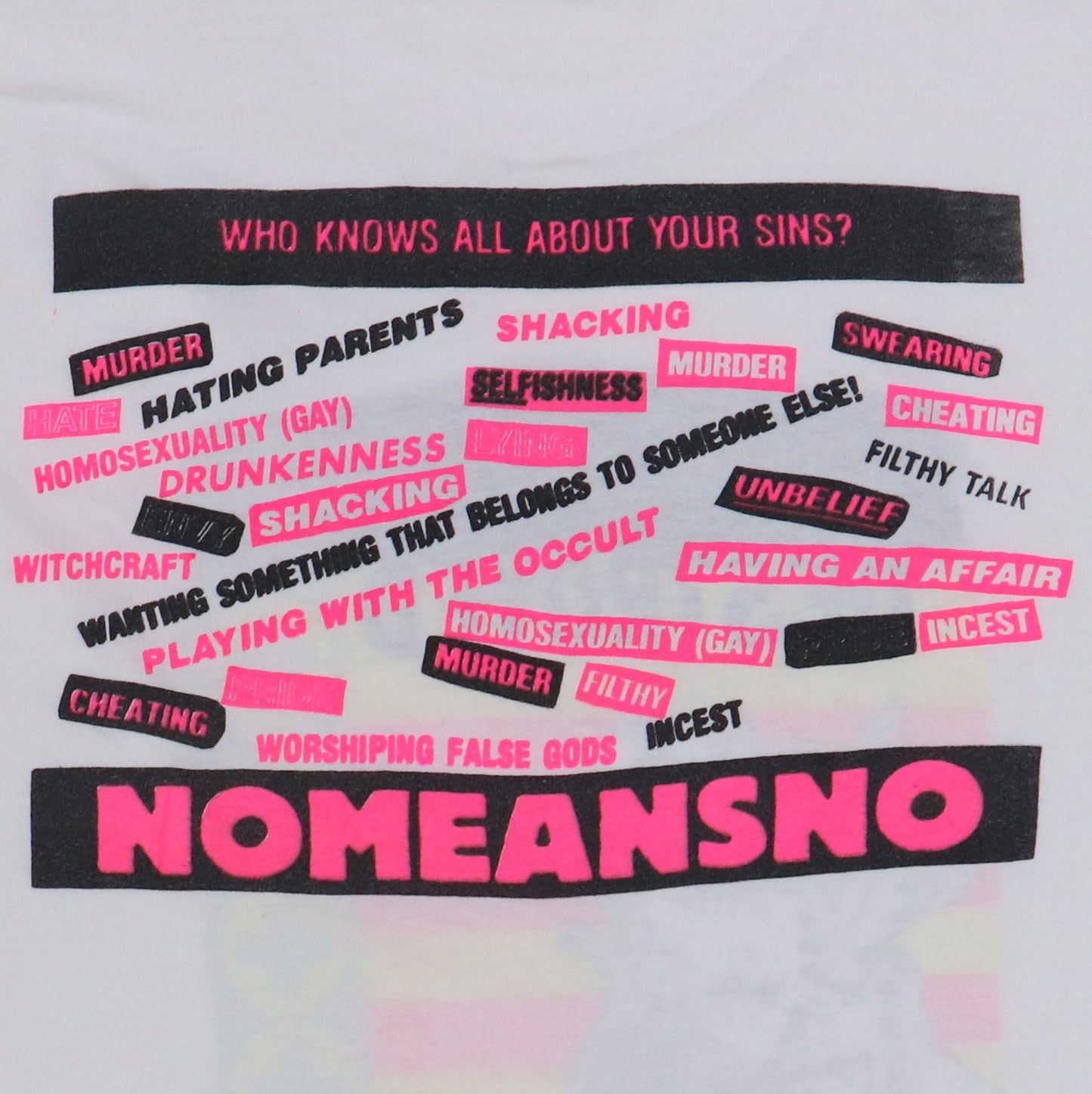 1988 Nomeansno Small Parts Isolated And Destroyed Shirt