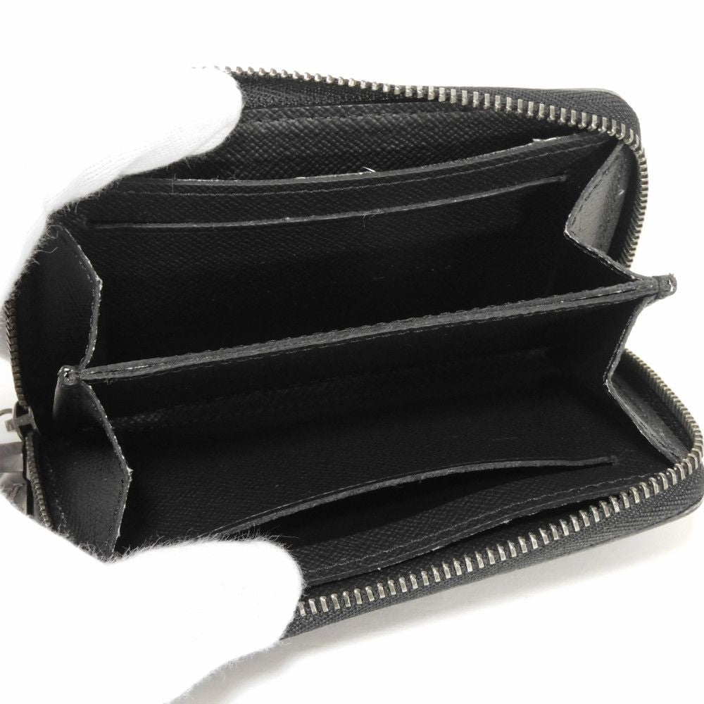 Louis Vuitton Coin Case M81662 Monogram Eclipse Canvas X Grain Leather Noir Monogram Eclipse Zippy