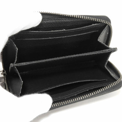 Louis Vuitton Coin Case M81662 Monogram Eclipse Canvas X Grain Leather Noir Monogram Eclipse Zippy