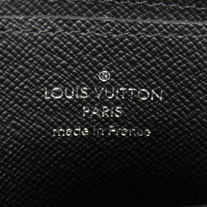 Louis Vuitton Coin Case M81662 Monogram Eclipse Canvas X Grain Leather Noir Monogram Eclipse Zippy
