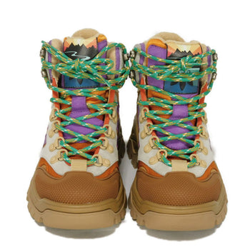Gucci Boots 721394 Faaw 59762 Fabric Multicolor Trefoil Logo Adidas Trekking Shoes 34