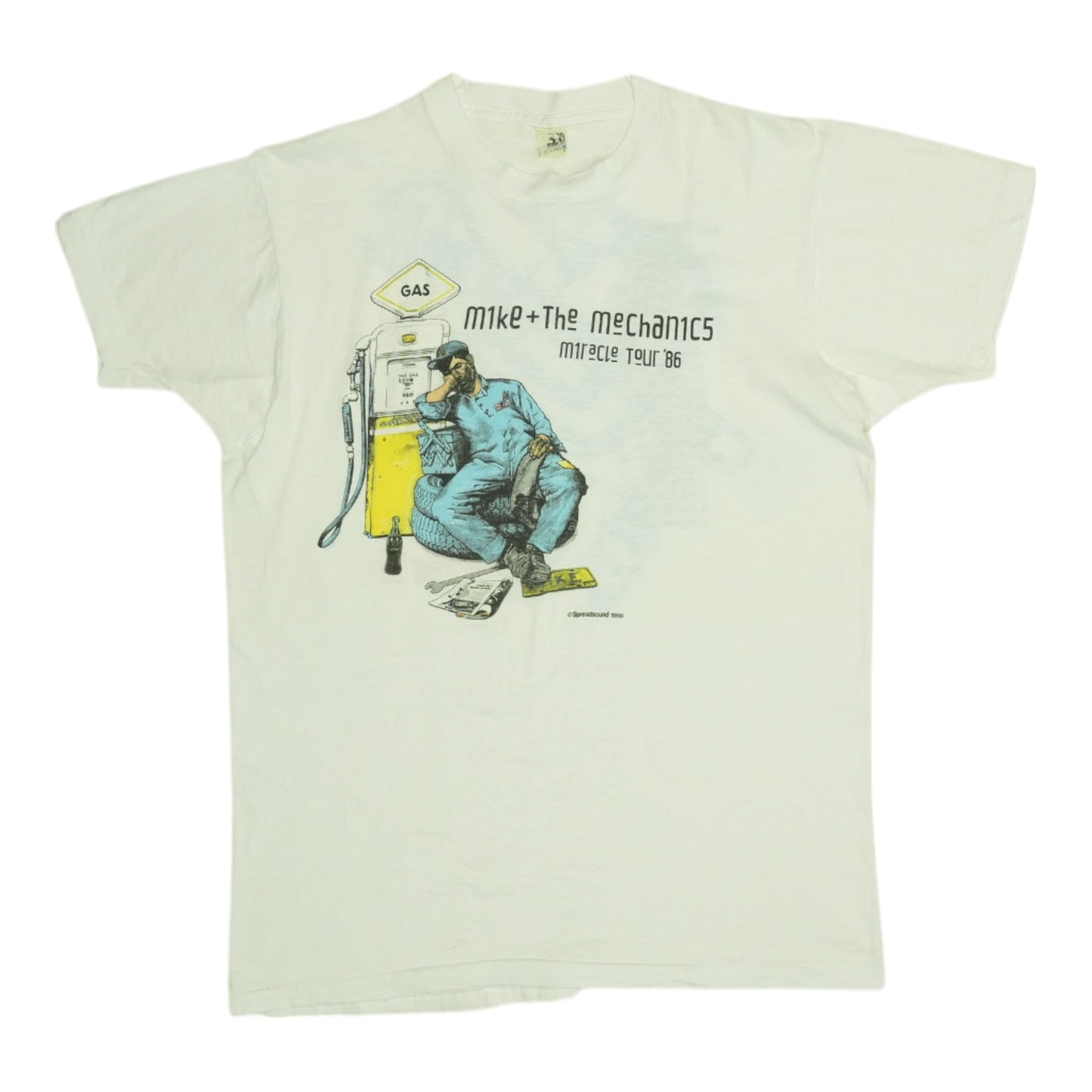 1986 Mike And The Mechanics Miracle Tour Shirt