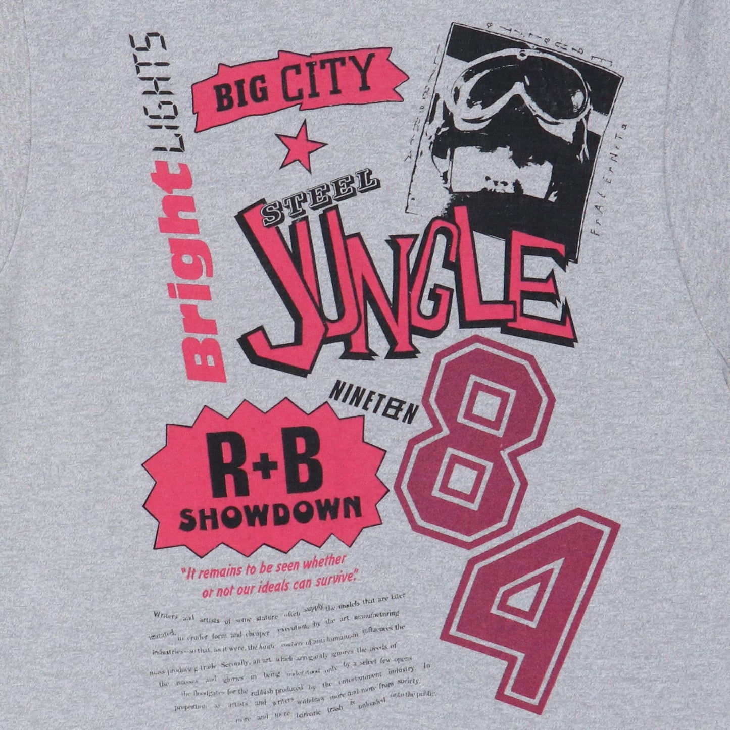 1984 The Clash Joe Strummer Out Of Control Tour Shirt