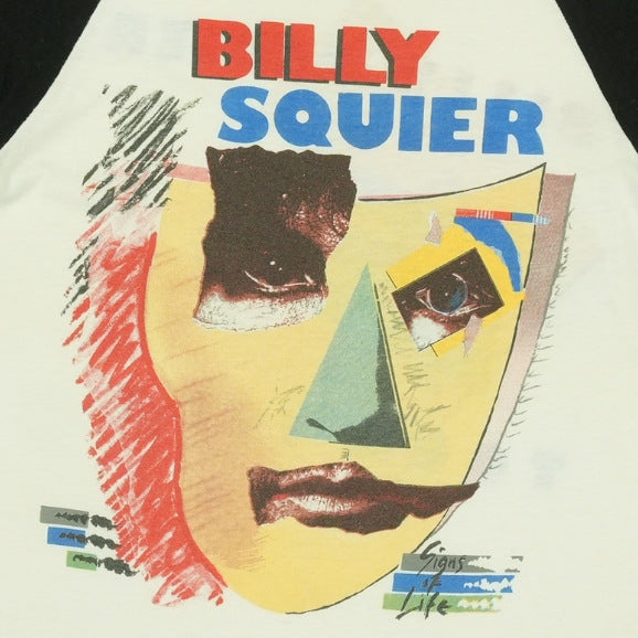 1984 Billy Squier Signs Of Life Tour Jersey Shirt