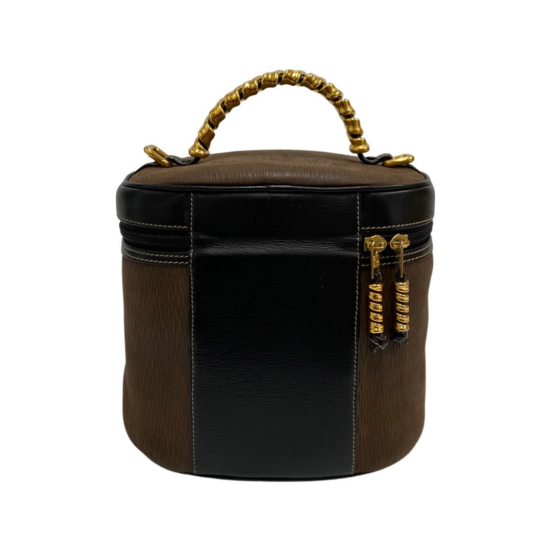 Loewe Shoulder Bag Suede, Leather Brown Twist Handle Velazquez Women