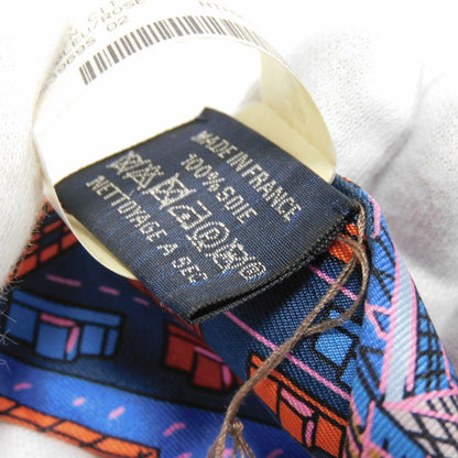 Hermes Scarf Silk Blue X Rose X Veil Pantin City Twilly