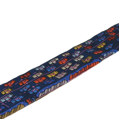 Hermes Scarf Silk Blue X Rose X Veil Pantin City Twilly