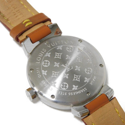 Louis Vuitton Watches Quartz Q13114 Stainless Steel, Leather Brown Tambour Brown Dial Women