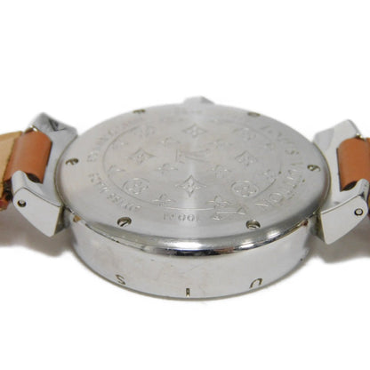 Louis Vuitton Watches Quartz Q13114 Stainless Steel, Leather Brown Tambour Brown Dial Women