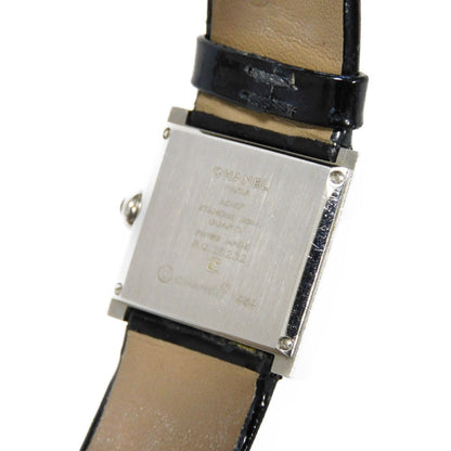 Chanel Watches Quartz H0572 Stainless Steel, Leather Silver Mademoiselle White Dial Women