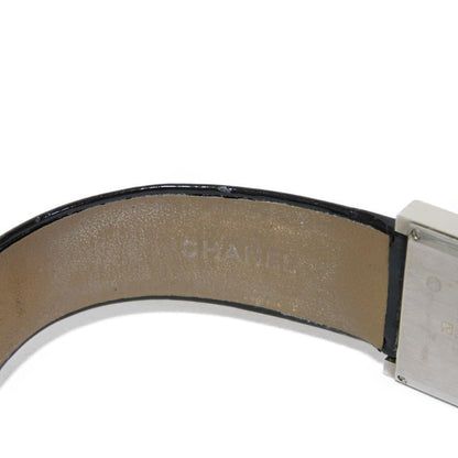 Chanel Watches Quartz H0572 Stainless Steel, Leather Silver Mademoiselle White Dial Women