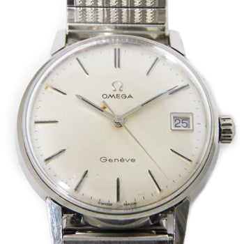 Omega Watches Hand Winding 166.011Sp Stainless Steel Silver Geneva Silver Dial Mens