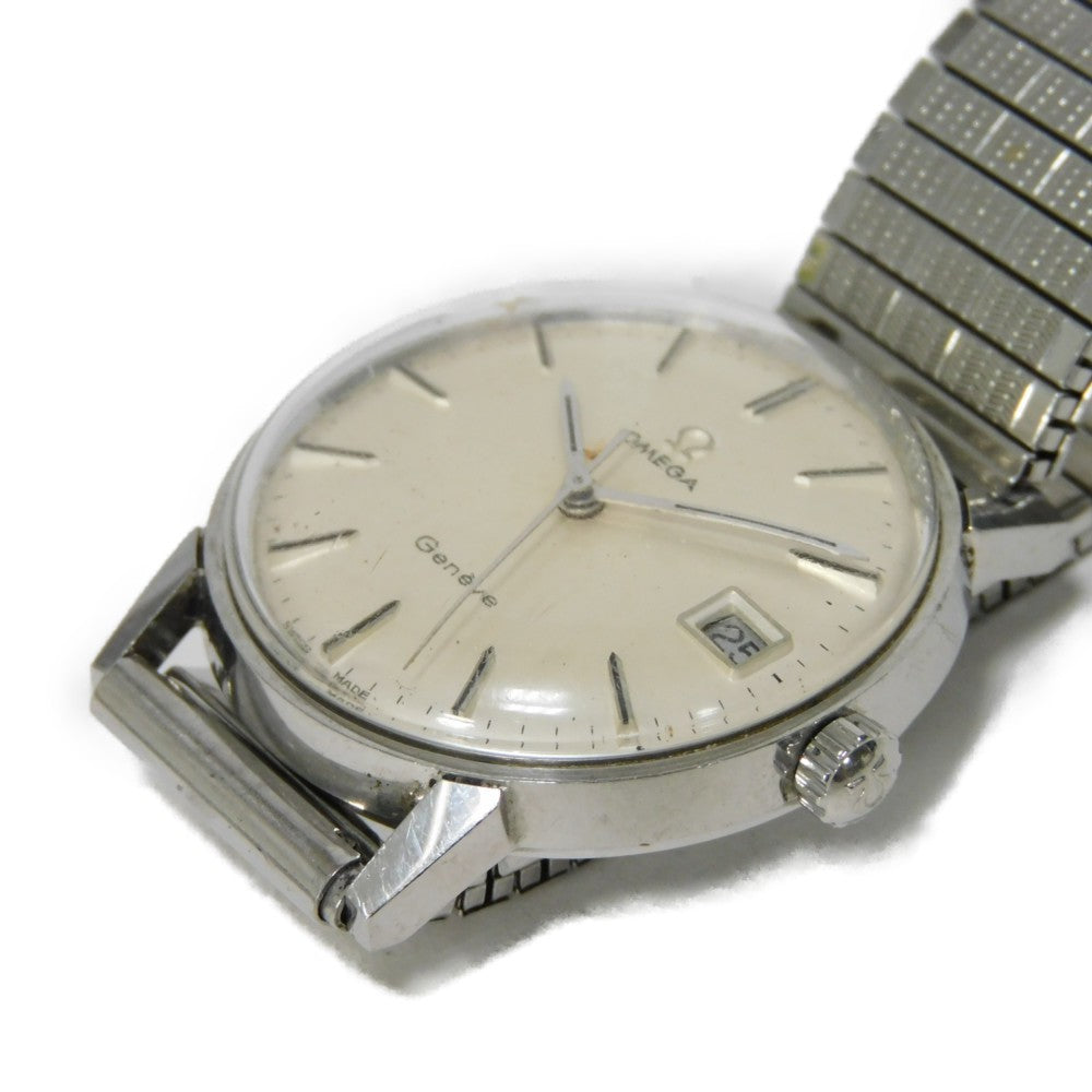Omega Watches Hand Winding 166.011Sp Stainless Steel Silver Geneva Silver Dial Mens