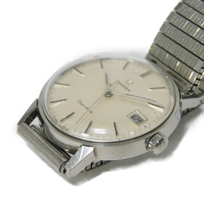 Omega Watches Hand Winding 166.011Sp Stainless Steel Silver Geneva Silver Dial Mens