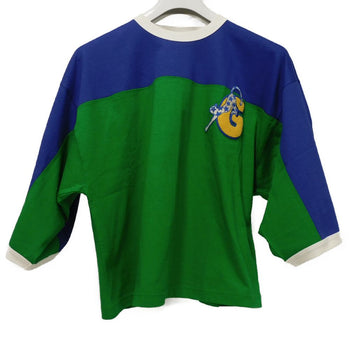 Gucci Short Sleeve T-Shirt 753294 Xjftx 3229 Cotton Green Lovers Pleasure Club G Logo Cat Star