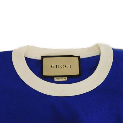 Gucci Short Sleeve T-Shirt 753294 Xjftx 3229 Cotton Green Lovers Pleasure Club G Logo Cat Star