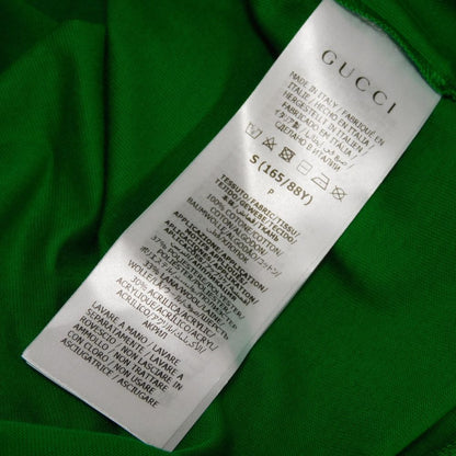 Gucci Short Sleeve T-Shirt 753294 Xjftx 3229 Cotton Green Lovers Pleasure Club G Logo Cat Star