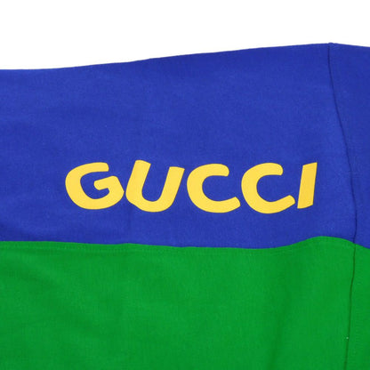 Gucci Short Sleeve T-Shirt 753294 Xjftx 3229 Cotton Green Lovers Pleasure Club G Logo Cat Star