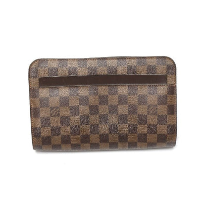 Louis Vuitton Business Bag N51993 Damier Canvas Brown Clutch Bag Damier Ebene Saint Louis Mens