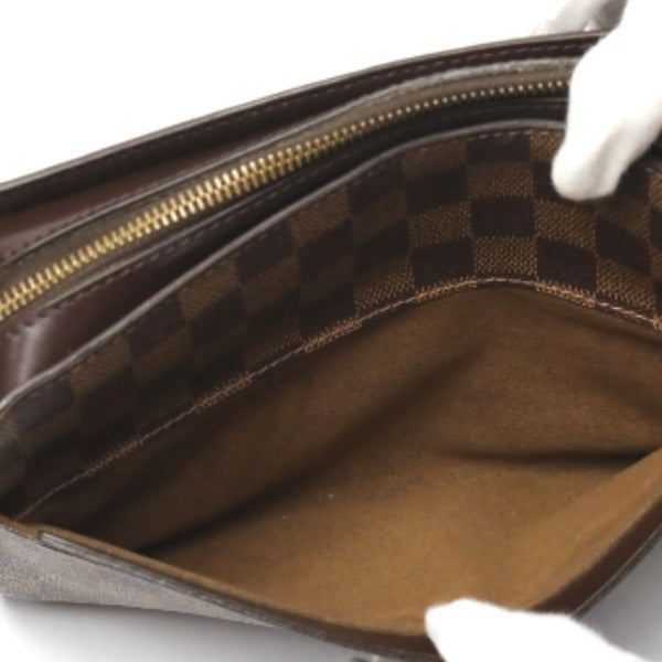 Louis Vuitton Business Bag N51993 Damier Canvas Brown Clutch Bag Damier Ebene Saint Louis Mens