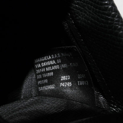 Martin Margiela Shoulder Bag Sa1Vz0002 Grainy Calf Leather Black 4Stitch Smartphone Pouch
