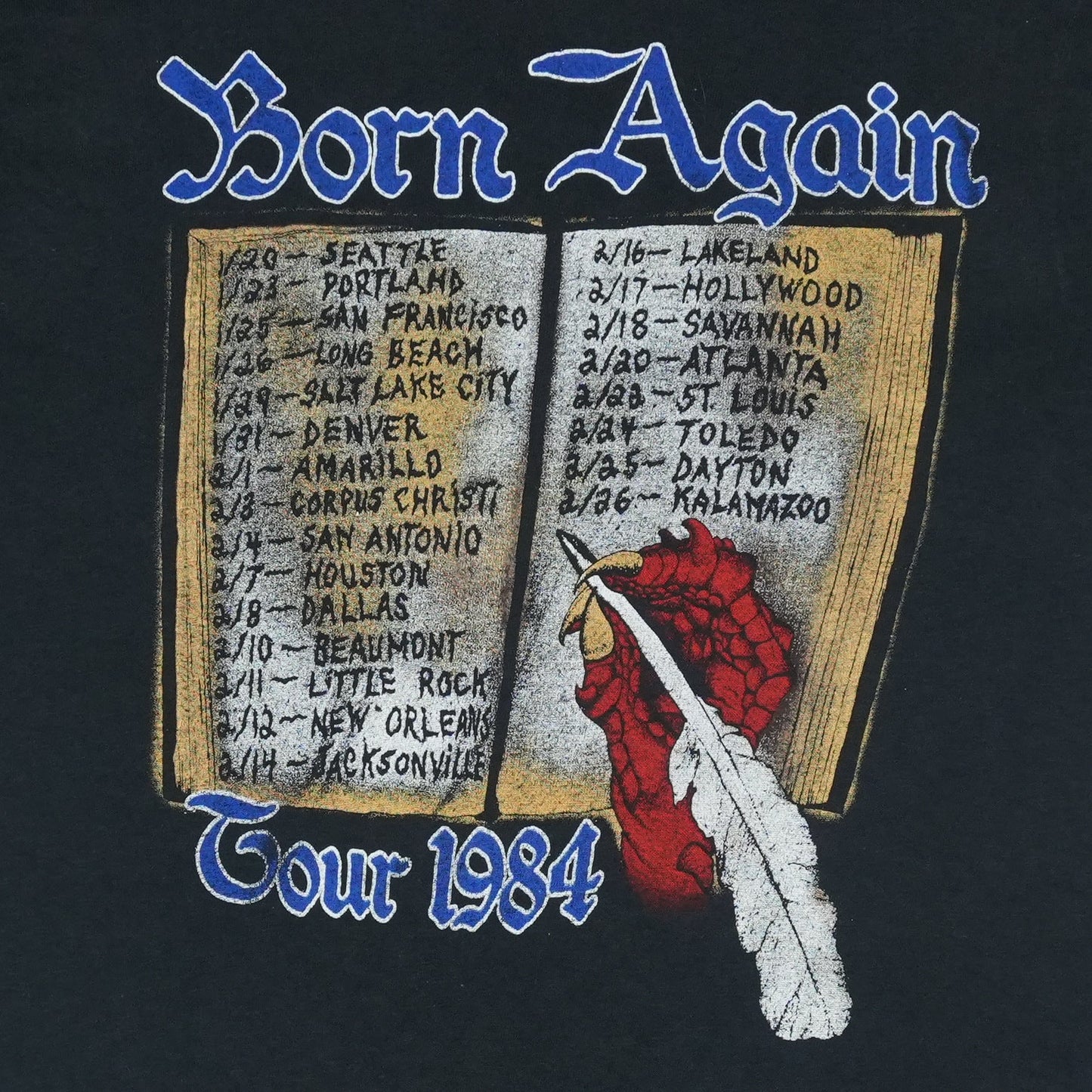 1984 Black Sabbath Born Again Tour Shirt