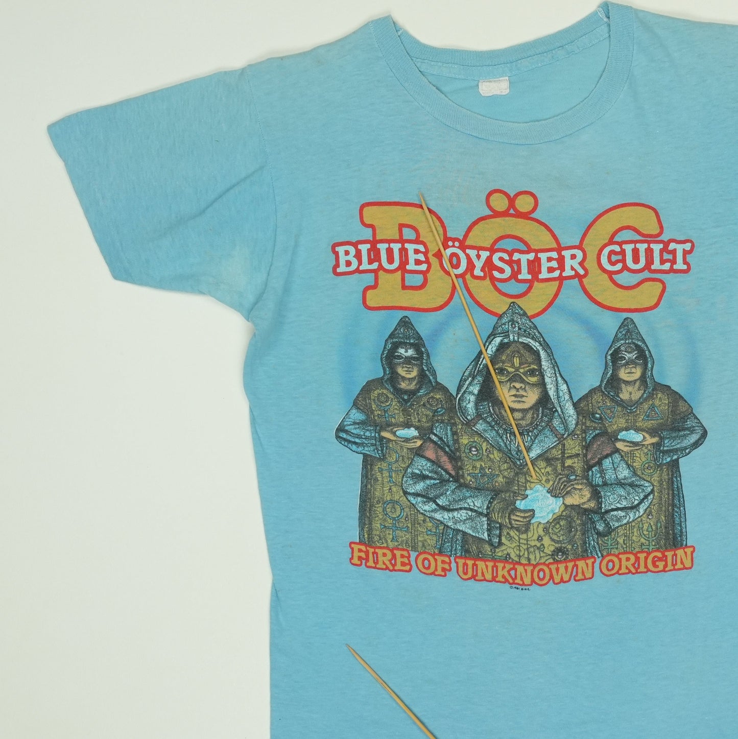 1981 Blue Oyster Cult Fire Of Unknown Origin Tour Shirt