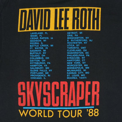 1988 David Lee Roth Skyscraper Tour Shirt