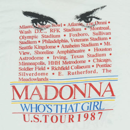 1987 Madonna Who'S That Girl Tour Shirt