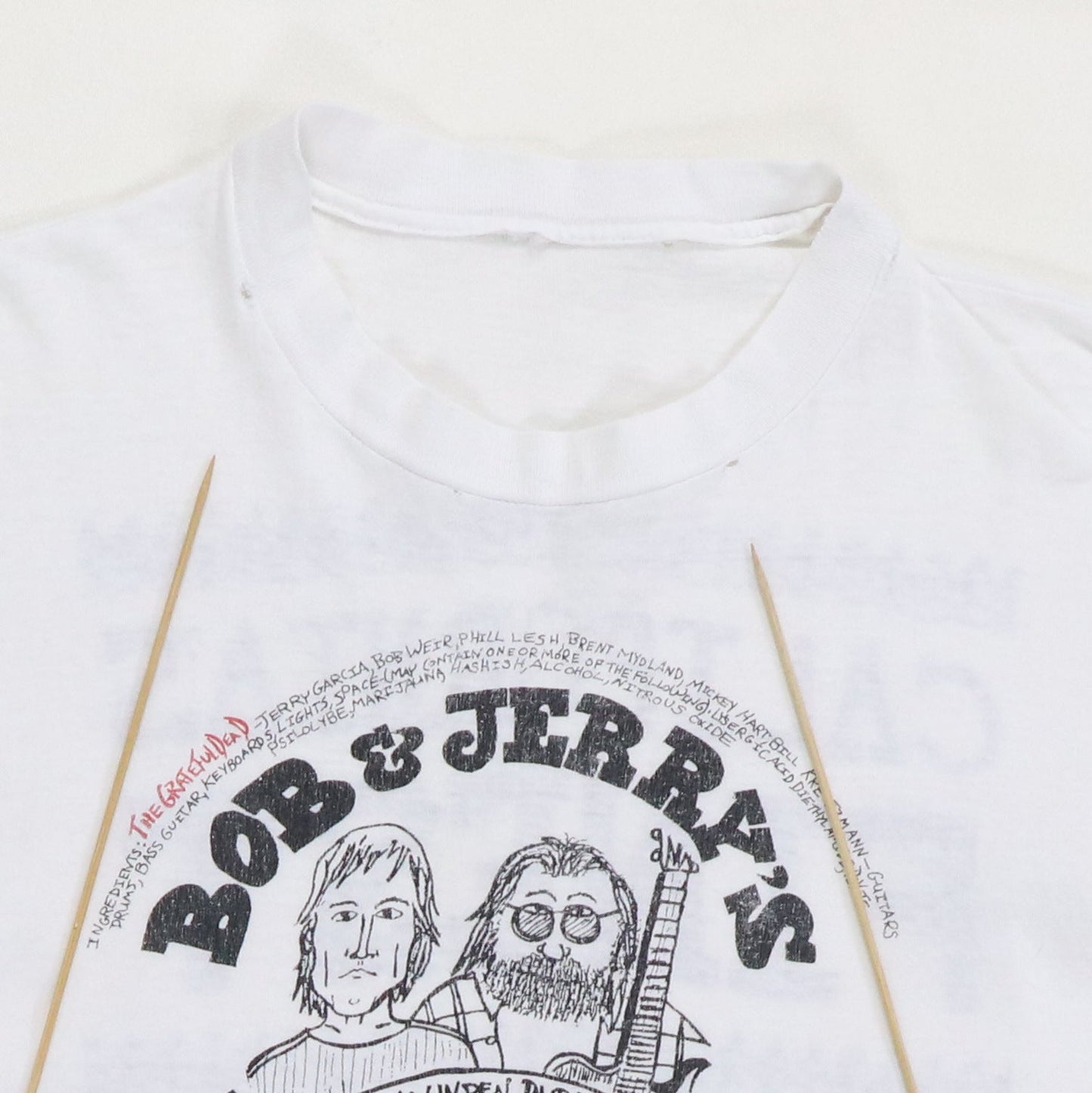 1985 Grateful Dead Bob & Jerry'S Psychedelic Rock Shirt