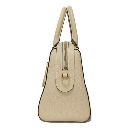 Tory Burch Handbag 84777 Calf Leather (Embossed) Ivory Double T Logo Thea Webb Small Satchel