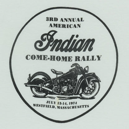 Shirt 1974 Indian Motorcycles 3rd Annual Come Home Rally