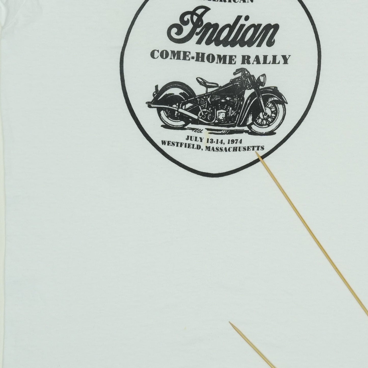 Shirt 1974 Indian Motorcycles 3rd Annual Come Home Rally