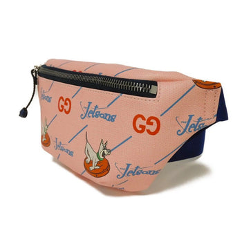 Gucci Sling Bag 502095 Facak 4957 Pvc Canvas Pink Chilled License The Jetsons Waist Pouch