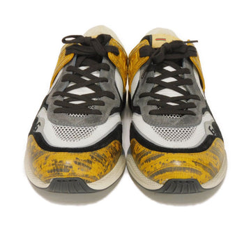 Gucci Sneakers 592345 1Lh10 7665 Calf Leather X Suede Multicolor G Logo Ultrapace Yellow Daeju