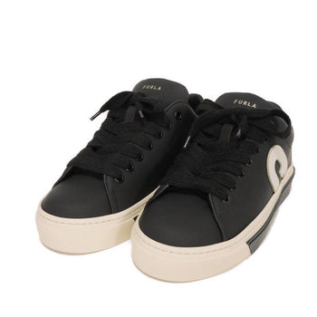 Furla Sneakers Yf42Fjo Smooth Calf Leather (Rubberized) Black Joy Lace-Up